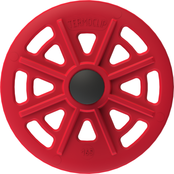 Стена 2PH. Полимерный тарельчатый дюбель с рёбрами ограничения глубины и  забивным полиамидным распорным элементом